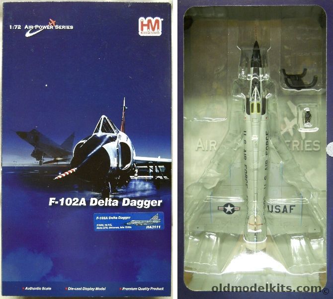 HobbyMaster 1/72 Convair F-102A Delta Dagger #31802 16 FIS Naha AFB Okinawa Late 1950s, HA3111 plastic model kit